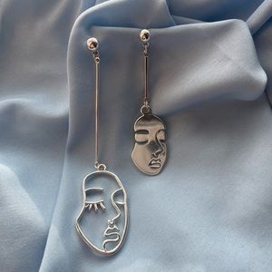 Silver earrings